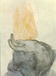pintura del autor del gibran del kahlil del profeta con la inspiración y el estímulo.